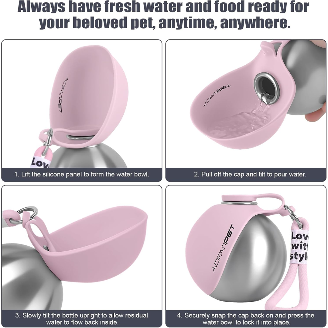 Botella de agua Portatil para Mascotas